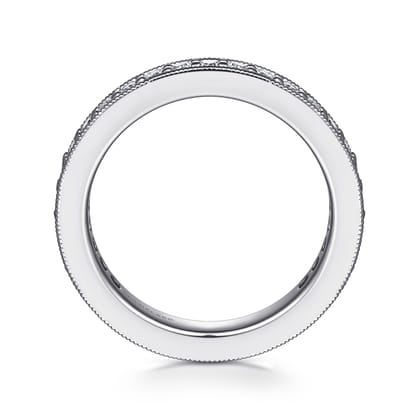 Calabria - 14K White Gold Channel Prong Set Diamond Eternity Band