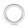 Eternity Band Wedding Ring in 14k White Gold with Round Natural Diamond at Gabriel & Co.