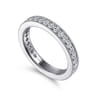 Eternity Band Wedding Ring in 14k White Gold with Round Natural Diamond at Gabriel & Co.