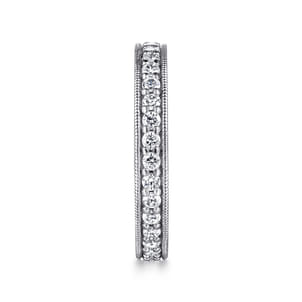 Calabria - 14K White Gold Channel Prong Set Diamond Eternity Band
