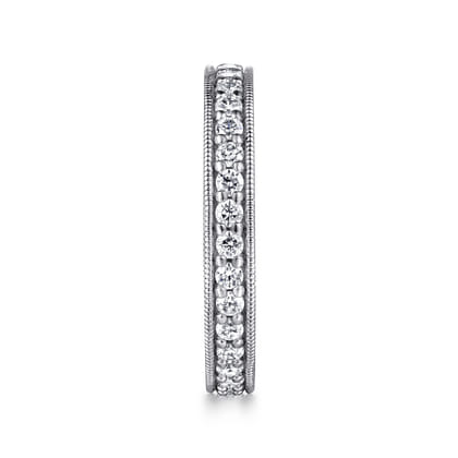 Calabria - 14K White Gold Channel Prong Set Diamond Eternity Band
