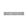 Eternity Band Wedding Ring in 14k White Gold with Round Natural Diamond at Gabriel & Co.