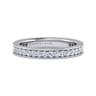 Eternity Band Wedding Ring in 14k White Gold with Round Natural Diamond at Gabriel & Co.