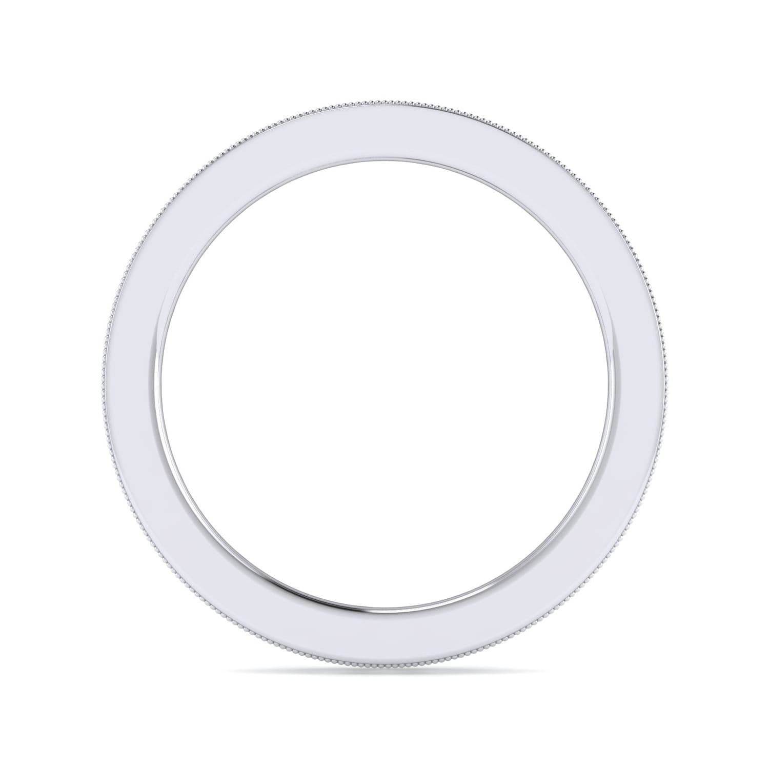 Eternity Band Wedding Ring in 14k White Gold with Round Natural Diamond at Gabriel & Co. - Shot 2