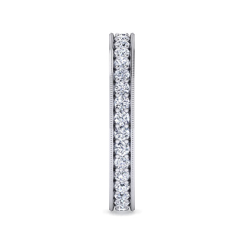Calabria - 14K White Gold Channel Prong Set Diamond Eternity Band - 0.73 ct - Shot 4