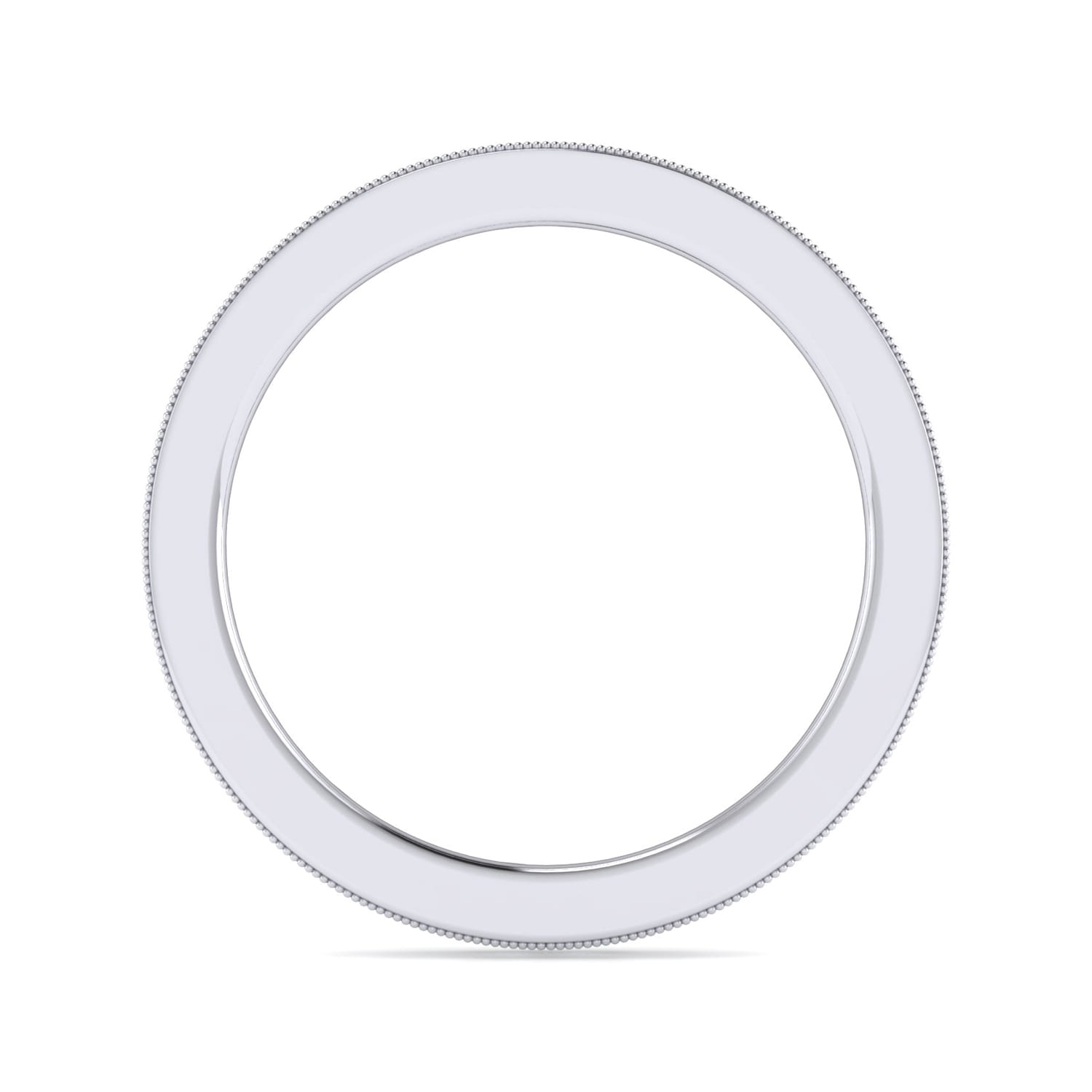 Eternity Band Wedding Ring in 14k White Gold with Round Natural Diamond at Gabriel & Co. - Shot 2