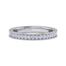 Eternity Band Wedding Ring in 14k White Gold with Round Natural Diamond at Gabriel & Co.