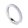 Eternity Band Wedding Ring in 14k White Gold with Round Natural Diamond at Gabriel & Co.