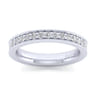 Straight Wedding Ring in 14k White Gold with Round  at Gabriel & Co.