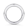 Straight Wedding Ring in 14k White Gold with Round Natural Diamond at Gabriel & Co.