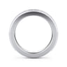 Straight Wedding Ring in 14k White Gold with Round  at Gabriel & Co.