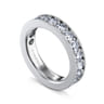 Straight Wedding Ring in 14k White Gold with Round  at Gabriel & Co.