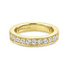 Eternity Band Wedding Ring in 14k Yellow Gold with Round Natural Diamond at Gabriel & Co.