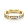 Eternity Band Wedding Ring in 14k Yellow Gold with Round Natural Diamond at Gabriel & Co.