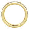 Eternity Band Wedding Ring in 14k Yellow Gold with Round Natural Diamond at Gabriel & Co.