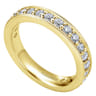 Eternity Band Wedding Ring in 14k Yellow Gold with Round Natural Diamond at Gabriel & Co.