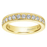 Eternity Band Wedding Ring in 14k Yellow Gold with Round Natural Diamond at Gabriel & Co.