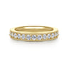 Eternity Band Wedding Ring in 14k Yellow Gold with Round Natural Diamond at Gabriel & Co.