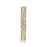Eternity Band Wedding Ring in 14k Yellow Gold with Round Natural Diamond at Gabriel & Co.