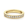Eternity Band Wedding Ring in 14k Yellow Gold with Round Natural Diamond at Gabriel & Co.