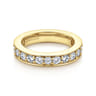 Eternity Band Wedding Ring in 14k Yellow Gold with Round Natural Diamond at Gabriel & Co.
