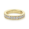 Eternity Band Wedding Ring in 14k Yellow Gold with Round Natural Diamond at Gabriel & Co.