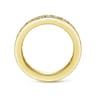 Eternity Band Wedding Ring in 14k Yellow Gold with Round Natural Diamond at Gabriel & Co.