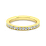 Straight Wedding Ring in 14k Yellow Gold with Round Natural Diamond at Gabriel & Co.