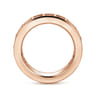Eternity Band Wedding Ring in 14k Rose Gold with Round Natural Diamond at Gabriel & Co.