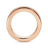 Eternity Band Wedding Ring in 14k Rose Gold with Round Natural Diamond at Gabriel & Co.
