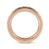 Eternity Band Wedding Ring in 14k Rose Gold with Round Natural Diamond at Gabriel & Co.
