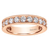 Eternity Band Wedding Ring in 14k Rose Gold with Round Natural Diamond at Gabriel & Co.