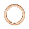 Eternity Band Wedding Ring in 14k Rose Gold with Round Natural Diamond at Gabriel & Co.