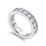 Eternity Band Wedding Ring in 14k White Gold with Round Natural Diamond at Gabriel & Co.