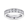 Eternity Band Wedding Ring in 14k White Gold with Round Natural Diamond at Gabriel & Co.