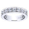 Eternity Band Wedding Ring in 14k White Gold with Round Natural Diamond at Gabriel & Co.