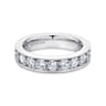 Eternity Band Wedding Ring in 14k White Gold with Round Natural Diamond at Gabriel & Co.
