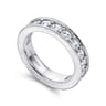 Eternity Band Wedding Ring in 14k White Gold with Round Natural Diamond at Gabriel & Co.