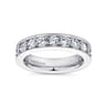 Eternity Band Wedding Ring in 14k White Gold with Round Natural Diamond at Gabriel & Co.