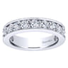 Eternity Band Wedding Ring in 14k White Gold with Round Natural Diamond at Gabriel & Co.