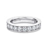 Eternity Band Wedding Ring in 14k White Gold with Round Natural Diamond at Gabriel & Co.