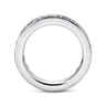 Eternity Band Wedding Ring in 14k White Gold with Round Natural Diamond at Gabriel & Co.