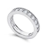 Eternity Band Wedding Ring in 14k White Gold with Round Natural Diamond at Gabriel & Co.