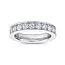 Eternity Band Wedding Ring in 14k White Gold with Round Natural Diamond at Gabriel & Co.