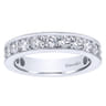 Eternity Band Wedding Ring in 14k White Gold with Round Natural Diamond at Gabriel & Co.
