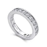 Eternity Band Wedding Ring in 14k White Gold with Round Natural Diamond at Gabriel & Co.