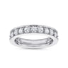 Eternity Band Wedding Ring in 14k White Gold with Round Natural Diamond at Gabriel & Co.