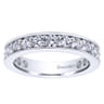 Eternity Band Wedding Ring in 14k White Gold with Round Natural Diamond at Gabriel & Co.