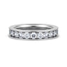 Eternity Band Wedding Ring in 14k White Gold with Round Natural Diamond at Gabriel & Co.