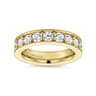 Eternity Band Wedding Ring in 14k Yellow Gold with Round Natural Diamond at Gabriel & Co.